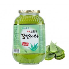 比亚乐蜂蜜芦荟茶韩国进口1.15kg茶饮店用奶茶水果茶原料冲调茶饮