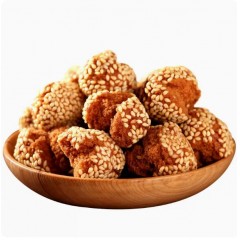 稻香村袋糕点开口笑咪咪美味零食特产芝麻味660g零食小吃麻球